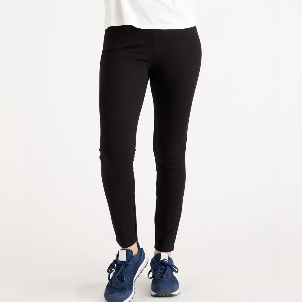 Quince Ultra Stretch Ponte Skinny Black Medium